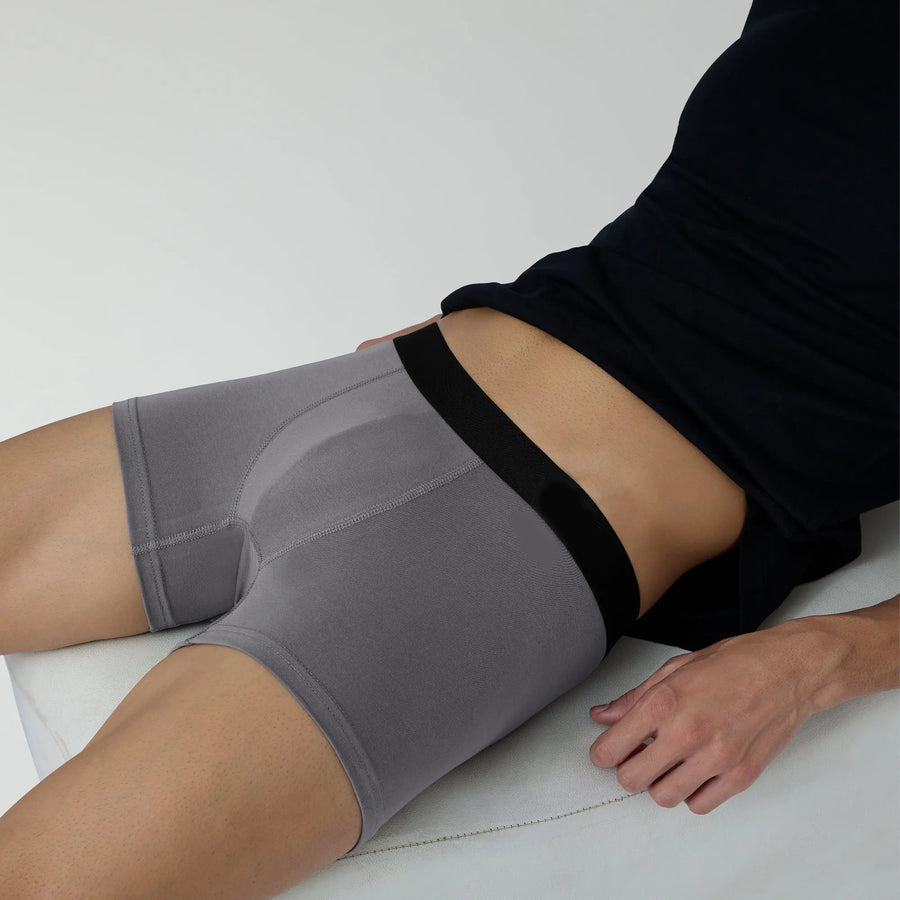 Man's Plain Underwear Pack Of 1 (Gray)-XXY Lifestyle