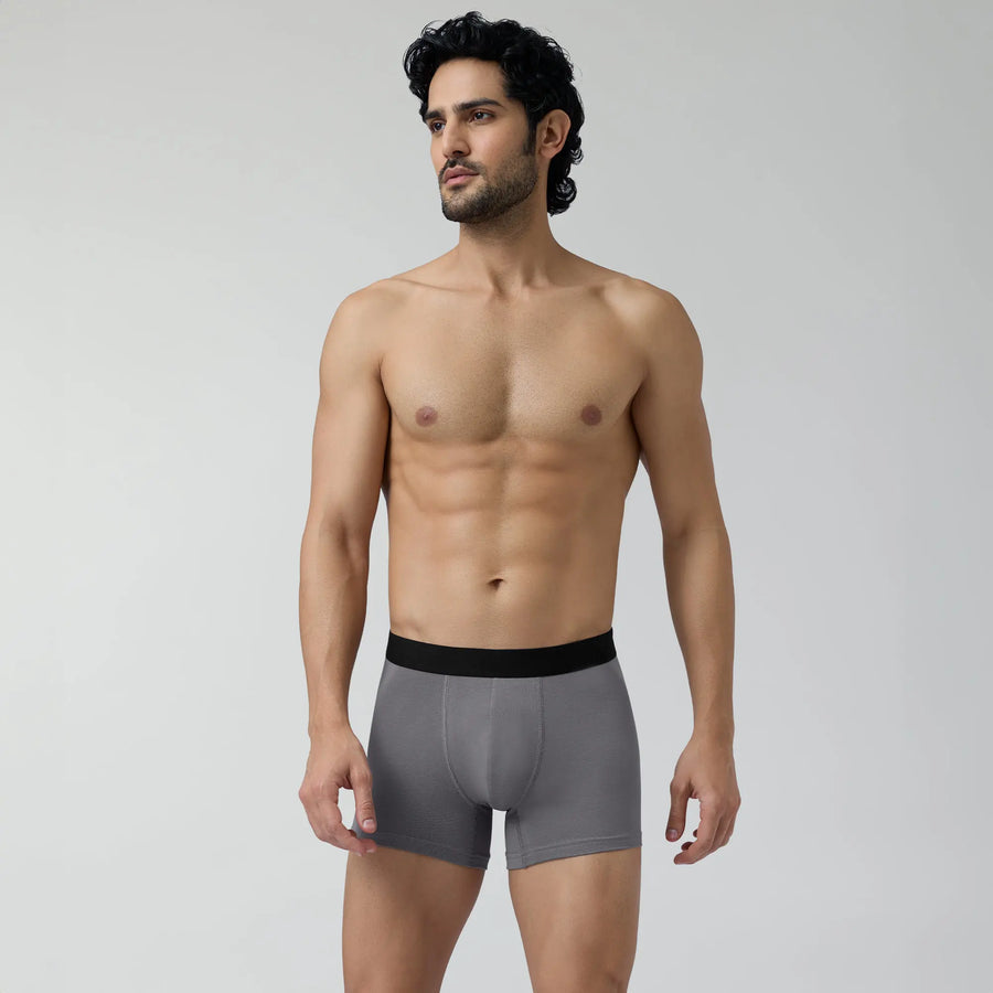 Man's Plain Underwear Pack Of 1 (Gray)-XXY Lifestyle