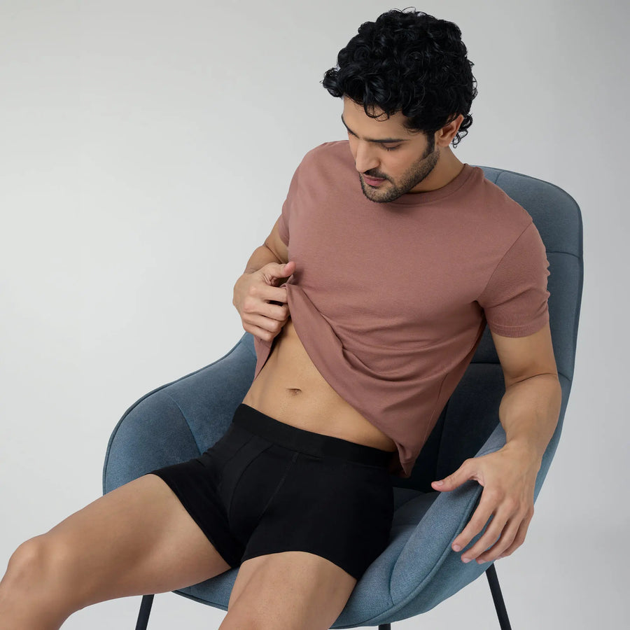Man's Plain Underwear Pack Of 1 (Black)-XXY Lifestyle