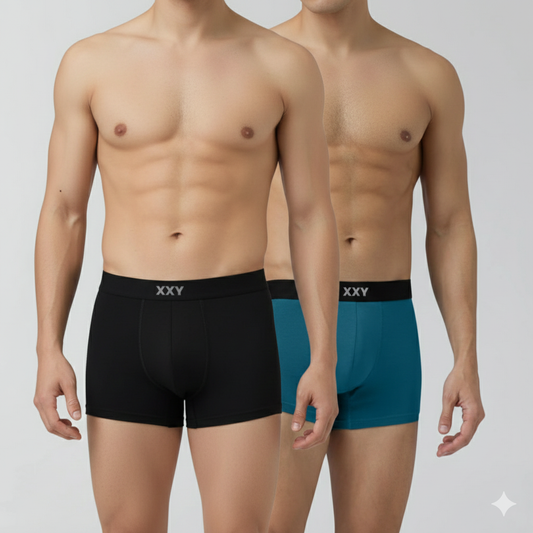 XXY Men’s Premium Plain Trunks – Pack of 2