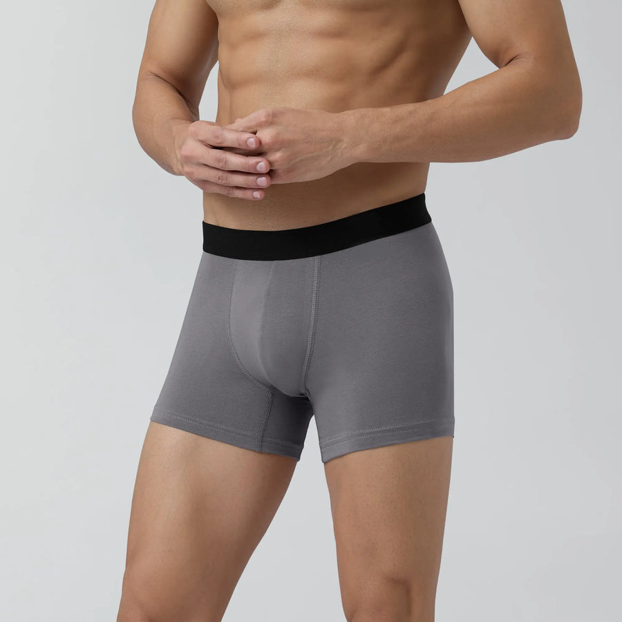 Man's Plain Underwear Pack Of 1 (Gray)-XXY Lifestyle
