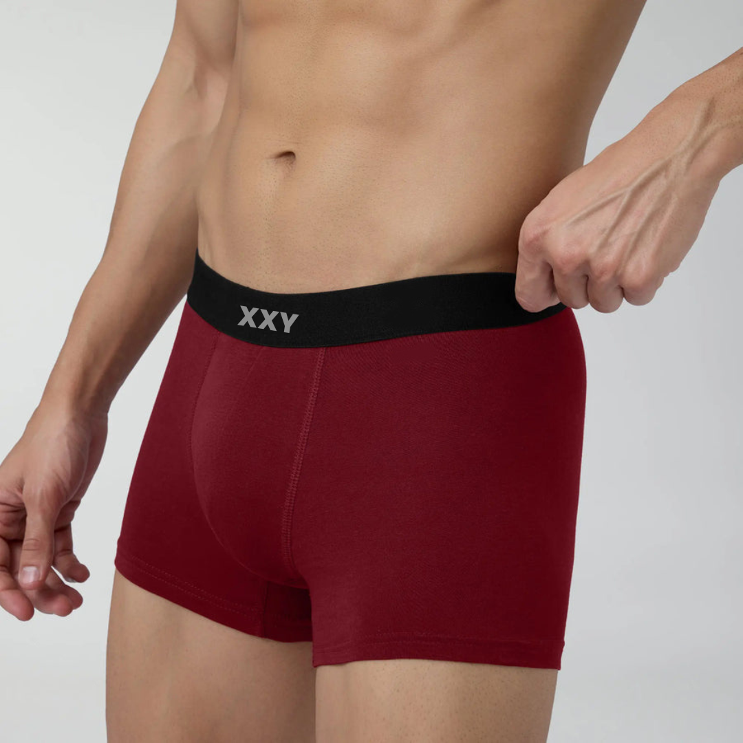 XXY Men’s Premium Plain Trunks – Pack of 2