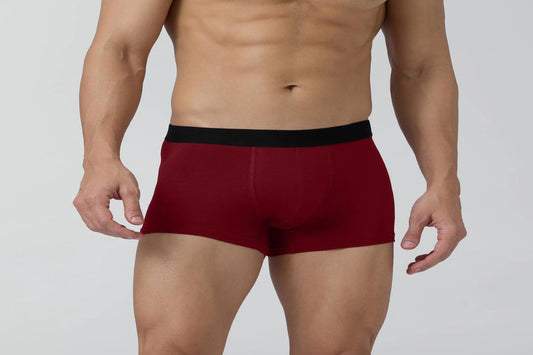 Man's Plain Underwear Pack Of 1 (Maroon)-XXY Lifestyle